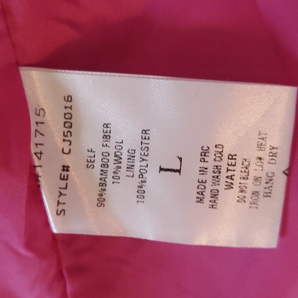 Pink and white bomber style jacket - Picture 10 of 11